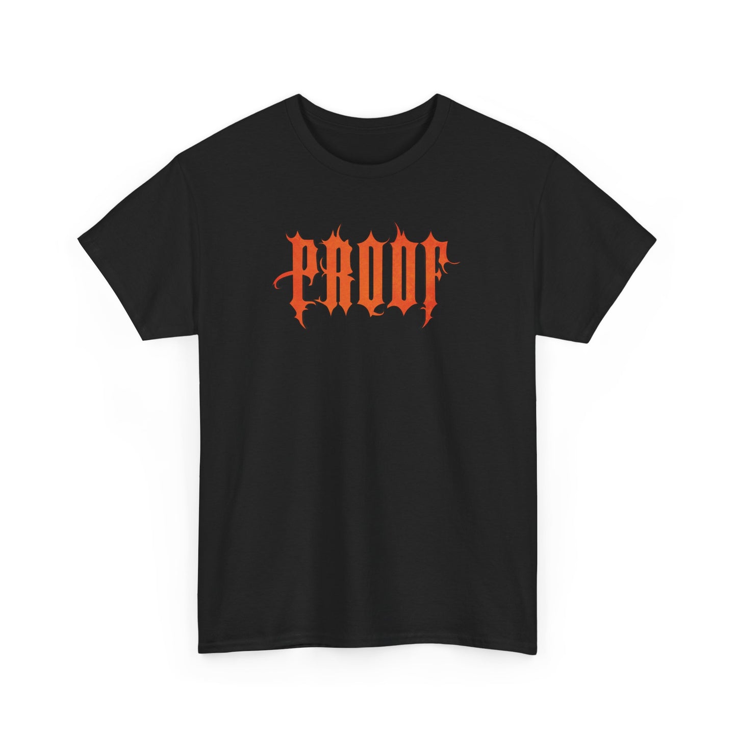 Unisex Graphic Tee - Bold 'PROOF' Print, Casual Wear, Streetwear, Gift for Him/Her, Unique Style for All Occasions