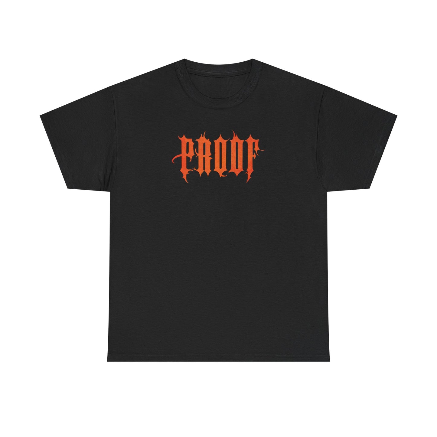 Unisex Graphic Tee - Bold 'PROOF' Print, Casual Wear, Streetwear, Gift for Him/Her, Unique Style for All Occasions